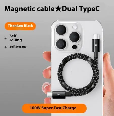 Fast Charge Magnetic Holder Automatic Rotating   Typec Data Cable